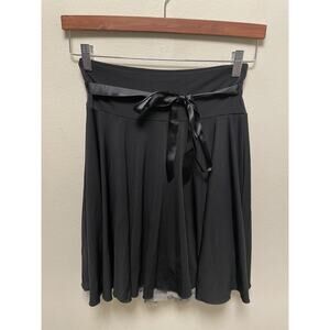 Vintage Womens Skirt Small Black Glitter Bow Accent Grunge Balletcore 90s Y2K